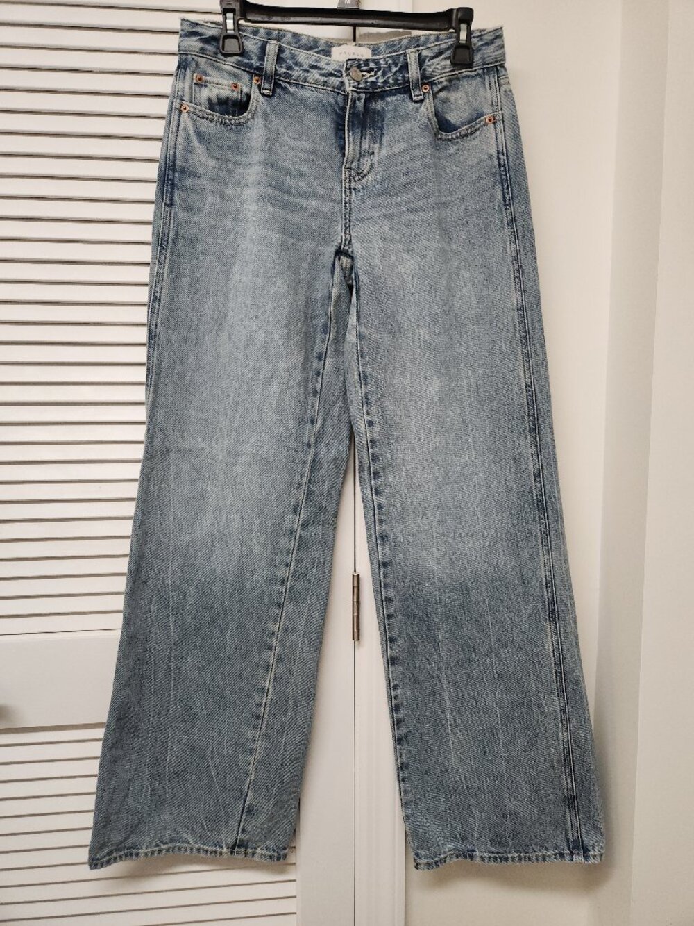 Pac Sun Casey Wide Leg Low Rise Baggy Size 25 Blue
